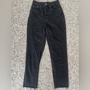 Women’s Divided by H&M High Waisted Straight Black Jeans Size 2